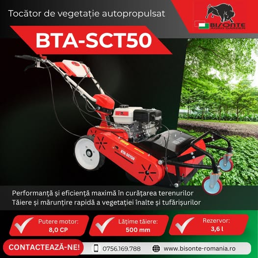 PRODUS NOU: Tocător de Vegetație Autopropulsat BTA-SCT50