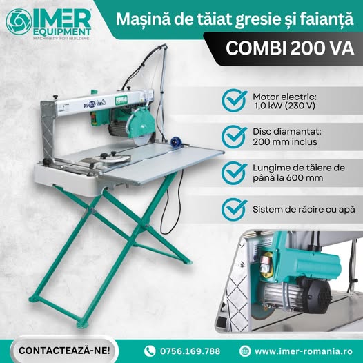 Mașina electrică de tăiat COMBI 200 VA: precizie și performanță în t...