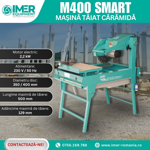Mașină de tăiat cărămidă M400 Smart – tăiere precisă pentru c...