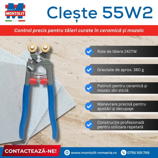 Cleștele 55W2 – control precis pentru tăieri curate în ceramică �...