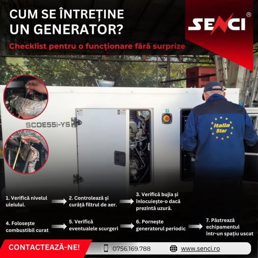 Cum se întreține un generator? Checklist de bază pentru o funcționare f...