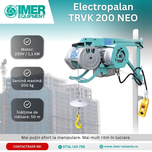 Electropalan TRVK 200 NEO – ridicare eficientă pentru lucrările la ...