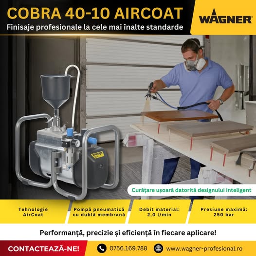COBRA 40-10 AirCoat Finisaje profesionale la cele mai înalte standarde!