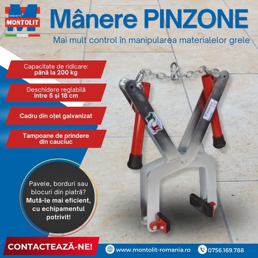 Mânere PINZONE – Mai mult control în manipularea materialelor grele...